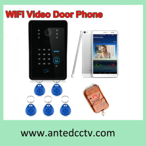 Home Security Wireless WiFi Video Door Intercom System with RFID ID Card Unlocking