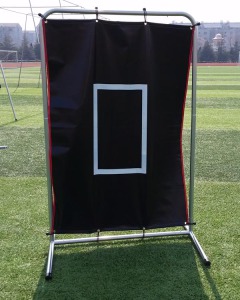 4X6 Vinyl Backstop with Square and Frame